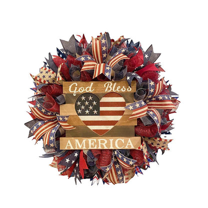 💝Handmade America Flag Love Wreath-Buy 2 Get Free Shipping