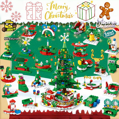 Advent Calendar 2024 Christmas Tree Building Blocks