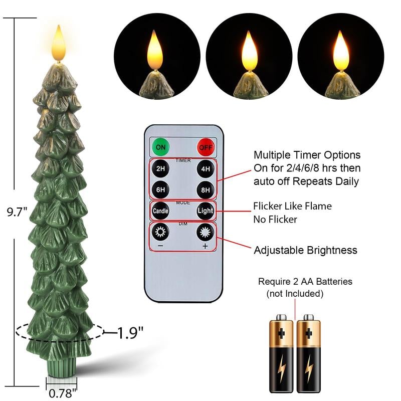 🎁🎄Christmas Hot Sale - Chirstmas Tree LED Candles