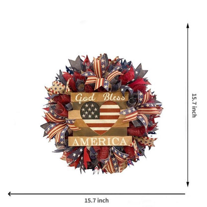 💝Handmade America Flag Love Wreath-Buy 2 Get Free Shipping